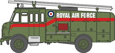 Oxford Diecast NGG003 N Scale 1970 Bedford RLHZ Green Goddess Self-Propelled Pump - Assembled -- Royal Air Force