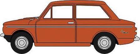 Oxford Diecast NHI002 N Scale 1963-1980 Hillman Imp - Assembled -- Tangerine Metallic