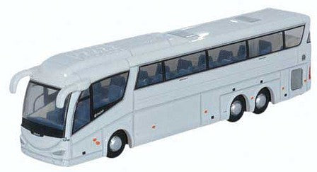Oxford Diecast NIRZ005 N Scale Scania Irizar PB Bus - Assembled -- White