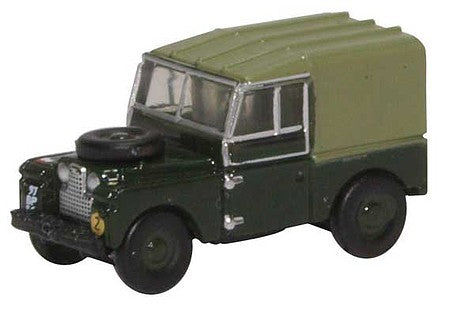 Oxford Diecast NLAN188020 N Scale Land Rover Series 1 88Ó with Canvas Back - Assembled -- Royal Electrical and Mechanical Engineers REME (2-Tone Green)