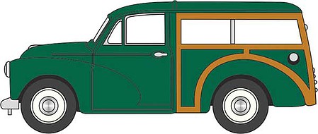 Oxford Diecast NMMT008 N Scale Morris Traveler Station Wagon - Assembled -- Traveler Green