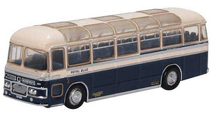 Oxford Diecast NMW6001 N Scale Bristol MW6G Bus - Assembled -- Royal Blue (ivory, blue)
