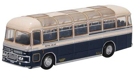 Oxford Diecast NMW6001 N Scale Bristol MW6G Bus - Assembled -- Royal Blue (ivory, blue)