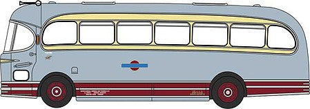 Oxford Diecast NWFA002 N Scale Weymann Fanfare Bus - Assembled -- Grey Cars (gray, red, ivory)