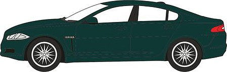 Oxford Diecast NXF002 N Scale 2015 Jaguar XF Sedan - Assembled -- British Racing Green
