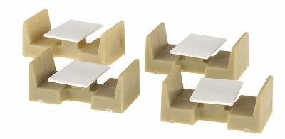 Palace Car Co 500510 HO Scale Passenger Car Seating -- Cafe Booths pkg(10)