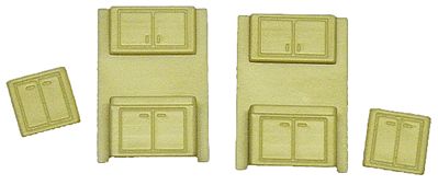 Palace Car Co 5140 HO Scale Buffet & Cabinet pkg(2) of Each