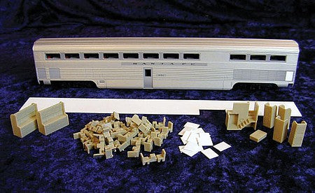 Palace Car Co 9663 HO Scale Budd Hi-Level Car Interior - Kit -- Fits Train Station Products Diner #732-830 to 832