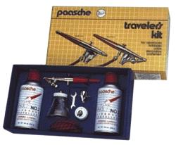 Paasche Airbrush 3 All Scale Airbrushes -- Travel Set H#3 Series