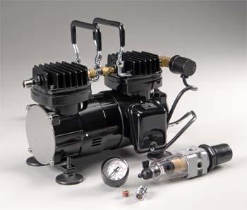 Paasche Airbrush DA400R All Scale Compressors - 1/6 Horsepower w/Auto Shut Off -- With Regulator & Moisture Trap