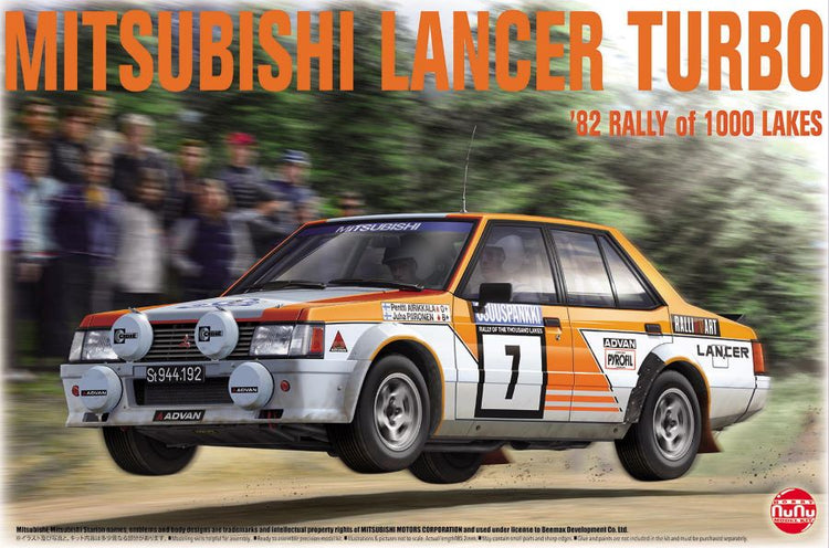 Platz Models 24018 1/24 Mitsubishi Lancer Turbo 1982 Rally of 1000 Lakes Race Car