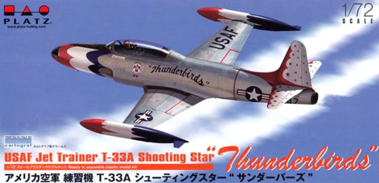 Platz Models AC52 1/72 T33A Shooting Star USAF Thunderbirds Jet Trainer Aircraft