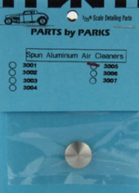 Parts By Parks 3005 1/24-1/25 Air Cleaner 5/8 x 5/32 (Spun Aluminum)