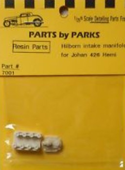 Parts By Parks 7001 1/24-1/25 Hilborn Intake Manifold for Johan 426 Hemi (Resin)