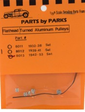 Parts By Parks 8013 1/24-1/25 Flathead Pulley 1942-53 (Spun Aluminum)