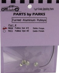 Parts By Parks 9010 1/24-1/25 Pulley Set 1 (Spun Aluminum)