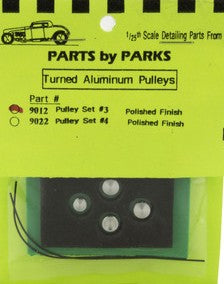 Parts By Parks 9012 1/24-1/25 Pulley Set 3 (Polish Finish)