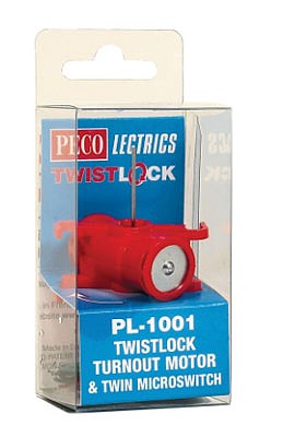 Peco PL1001 All Scale TwistLock Turnout Motor and Micro Switch - PECOLectrics
