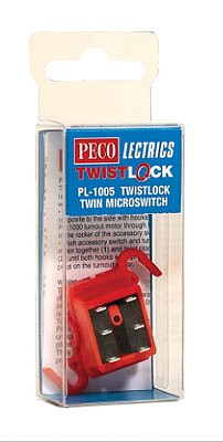 Peco PL1005 All Scale TwistLock Turnout Micro Switch only - PECOLectrics