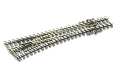 Peco SL396 N Scale Code 80 Medium Radius #6 Turnout - Streamline -- Left Hand, Insulfrog