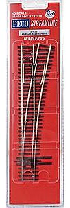 Peco SL8351 HO Scale North American-Style Code 83 #5 Turnout - Streamline -- Right Hand, Insulfrog