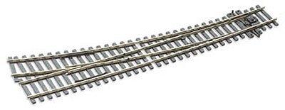 Peco SLE186 HO Scale Code 75 Streamline Curved Double Radius Turnout -- Right Hand, Electrofrog