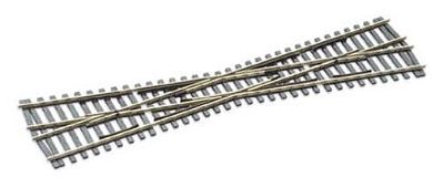 Peco SLE193 HO Scale Code 75 Streamline Track Crossing -- Short, Electrofrog