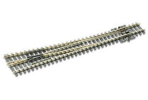 Peco SLE388 N Scale Turnout Right-Hand #8 Code 80, Long, 36" Radius Diverging Route, Electrofrog