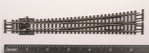 Peco SLE389F N Scale Code 55 #8 Left-Hand Turnout, Long 36" Radius, Electrofrog