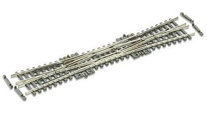 Peco SLE390F N Scale Double Slip Switch w/Code 55 Rail,SL-E390F -- 10 Degree Crossing Angle,Electrofrog