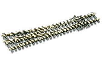 Peco SLE395 N Scale Code 80 Medium Radius #6 Turnout - Streamline -- Right Hand Electrofrog