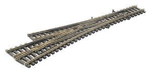 Peco SLE399F N Scale Streamline Code 55 -- Asymmetric 3-Way Turnout