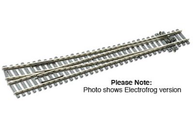 Peco SLE88 HO Scale Code 100 Streamline Large Radius Turnout -- Right Hand, Electrofrog