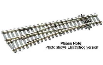 Peco SLE92 HO Scale Code 100 Small Radius Turnout - Streamline -- Left Hand, Electrofrog