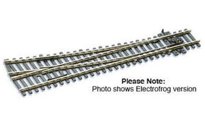 Peco SLE95 HO Scale Code 100 Medium Radius Turnout - Streamline -- Right Hand, Electrofrog