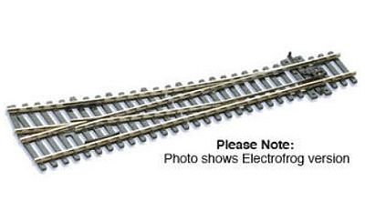 Peco SLE95 HO Scale Code 100 Medium Radius Turnout - Streamline -- Right Hand, Electrofrog