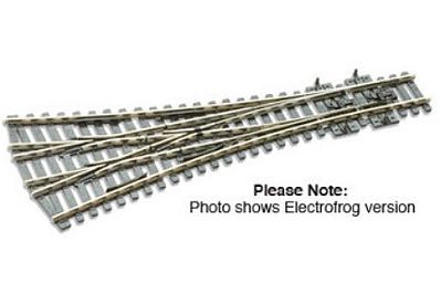 Peco SLE99 HO Scale Code 100 Streamline Three-Way Turnout w/Medium Radius -- Electrofrog