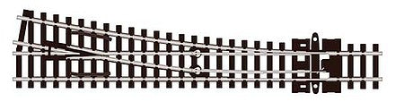 Peco SLU395F N Scale Code 55 Unifrog Medium-Radius Turnout -- Right Hand
