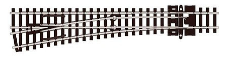 Peco SLU396F N Scale Code 55 Unifrog Medium-Radius Turnout -- Left Hand