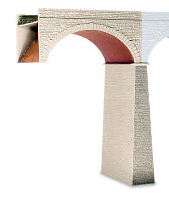 Peco SS81 HO Scale Extra Arch and Pier for 3-Arch Cut-Stone Viaduct -- Kit - 5-9/16 x 4-7/8 x 9-3/16" 14.1 x 12.4 x 23.4cm - Matches 552-SS80