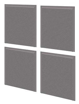 Peco SSM313 HO Scale Roller/Roll-Up Shutter Doors Detail Pack - Wills -- Fits Concrete Industrial/Retail Building Made Using #552-SSM300