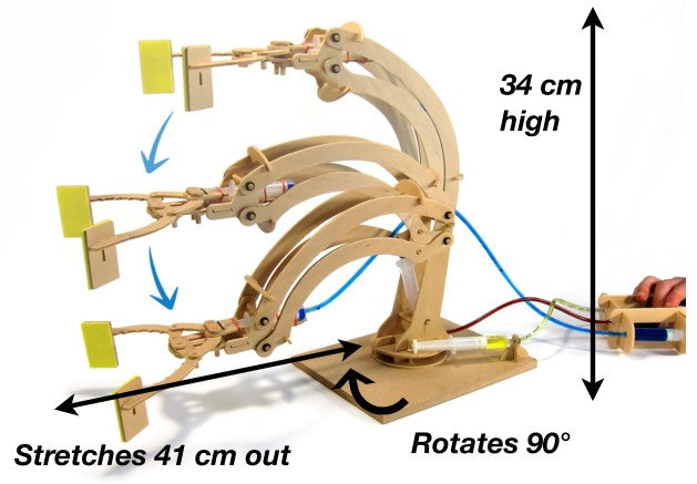 Pathfinders Kits 28 Hydraulic Robotic Arm Wooden Kit