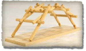 Pathfinders Kits 29 Leonardo DaVinci 15th Century Emergency Bridge Wooden Kit