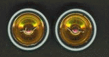 Pegasus Hobbies 1015 1/24-1/25 Deep Dish Gold Spoke Rims w/Knock Offs & Dunlop Rubber Tires (4)