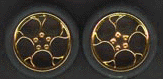 Pegasus Hobbies 1216 1/24-1/25 Swirl Star Gold Rims w/Tires (4)