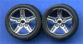 Pegasus Hobbies 1266 1/24-1/25 IROC Chrome Rims w/Tires (4)