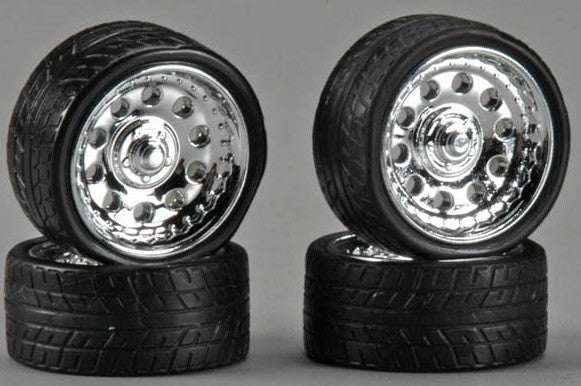 Pegasus Hobbies 2312 1/24-1/25 Magnums 23" Chrome Rims w/Tires (4)