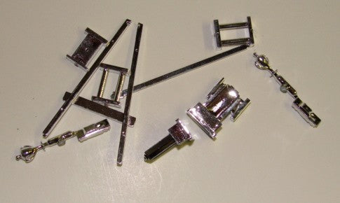 Pegasus Hobbies 2405 1/24-1/25 Show Pieces Chrome Trophy Set (10 Trophies & 1 easel)
