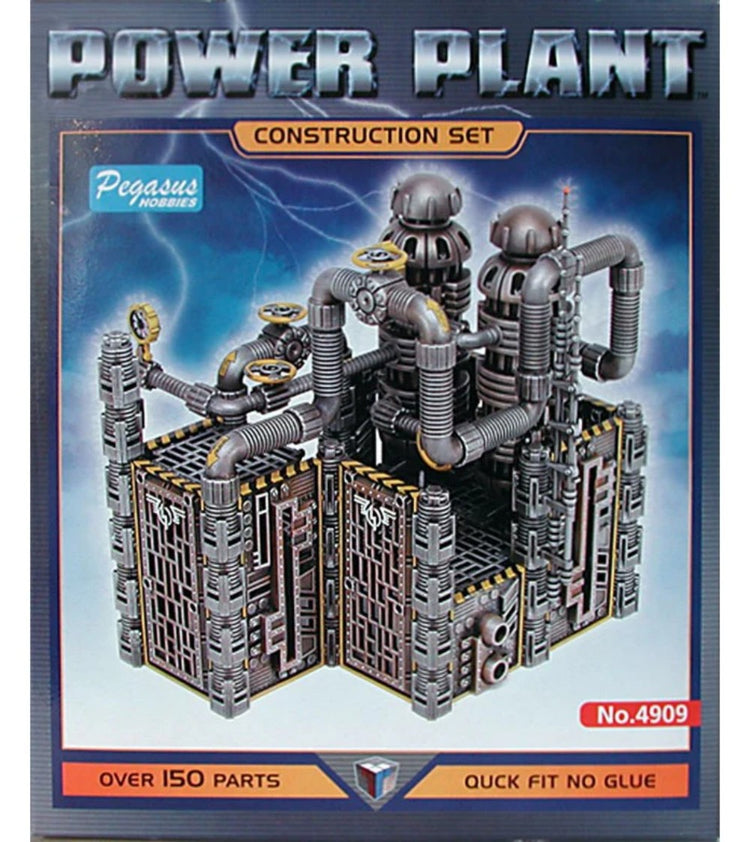 Pegasus Hobbies 4909 28mm Gaming: Power Plant Construction Set (6-Frames, 150+ Details)