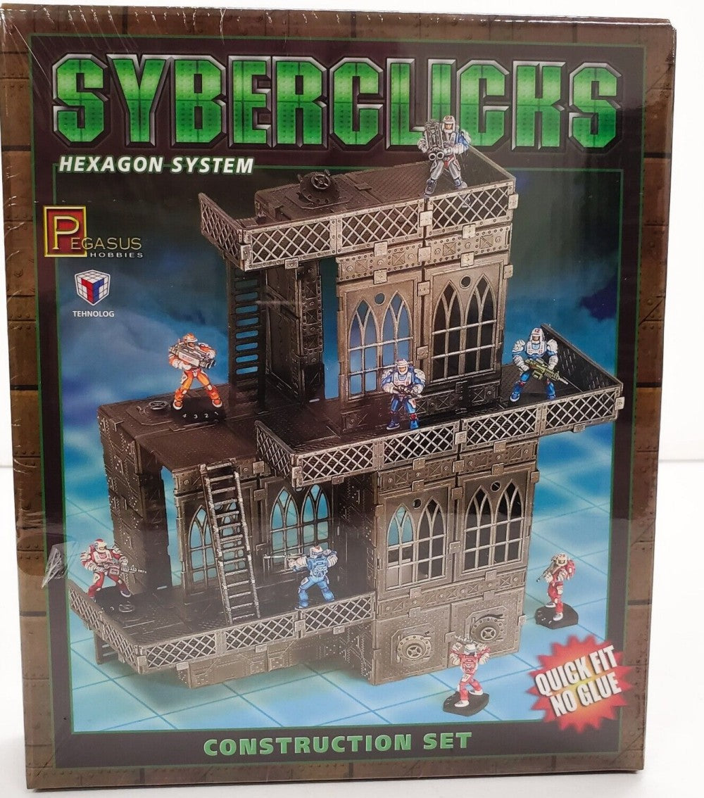 Pegasus Hobbies 4912 28mm Gaming: Syberclicks Construction Set (6-Frames, 100+ Details)